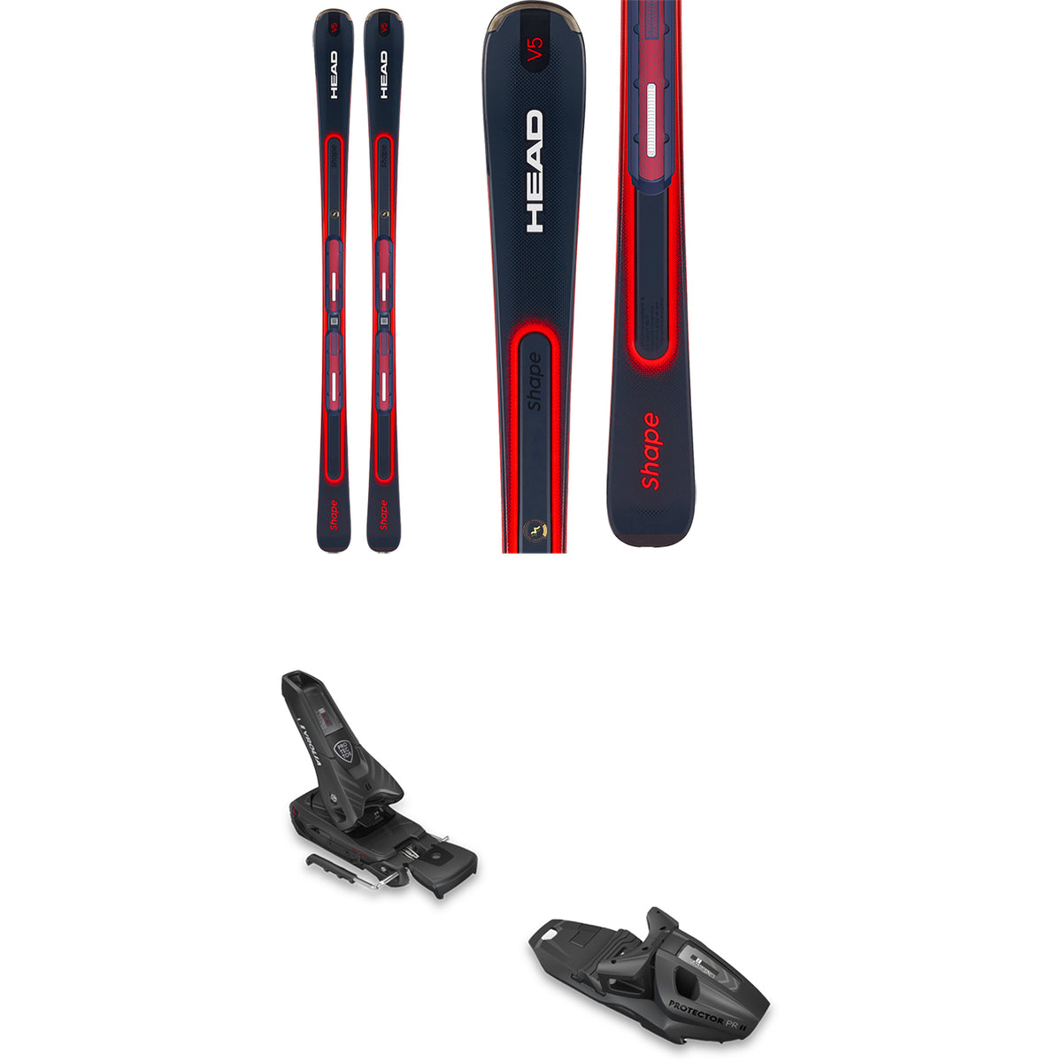 Head Shape e.V5 Skis + Protector 11 GW Bindings 2023