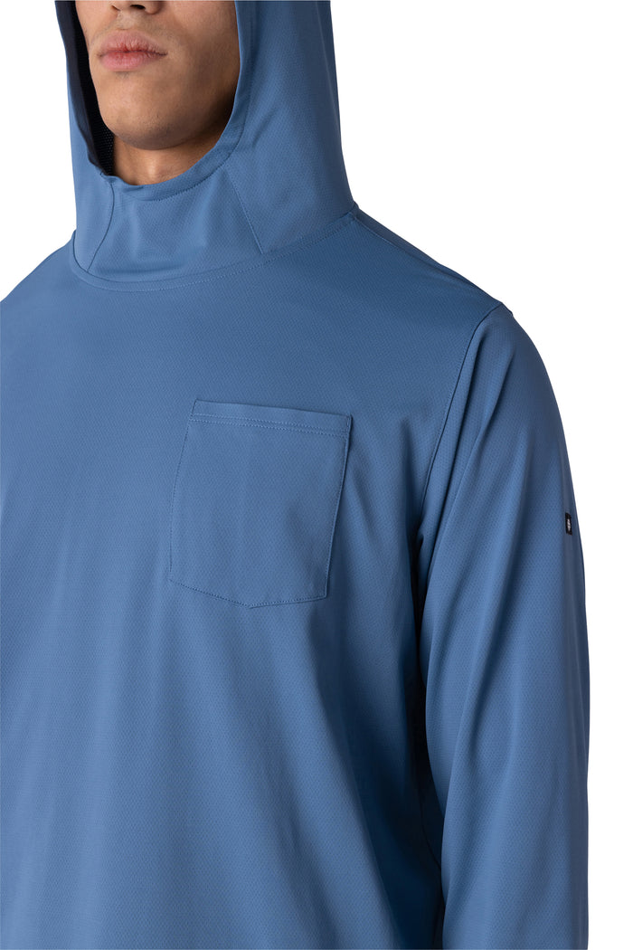 686 Let's Go Tech Hoodie - Men's Blue Ash