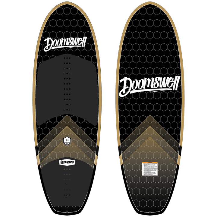 Doomswell Lithium Wakesurf Board 2023 Gold