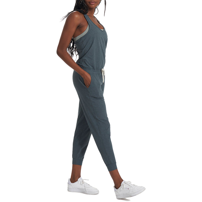 Vuori Lux Jumpsuit - Women's Stone Heather