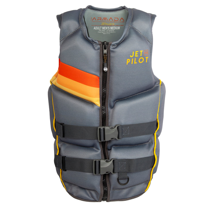Jetpilot Armada CGA Wake Vest 2023 Charcoal
