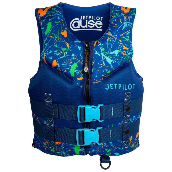Jetpilot Cause Neo CGA Wake Vest - Kids' 2023 Navy