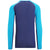 Icebreaker 125 ZoneKnit™ Long-Sleeve Crew Top - Men's Geo Blue/Royal Navy/CB