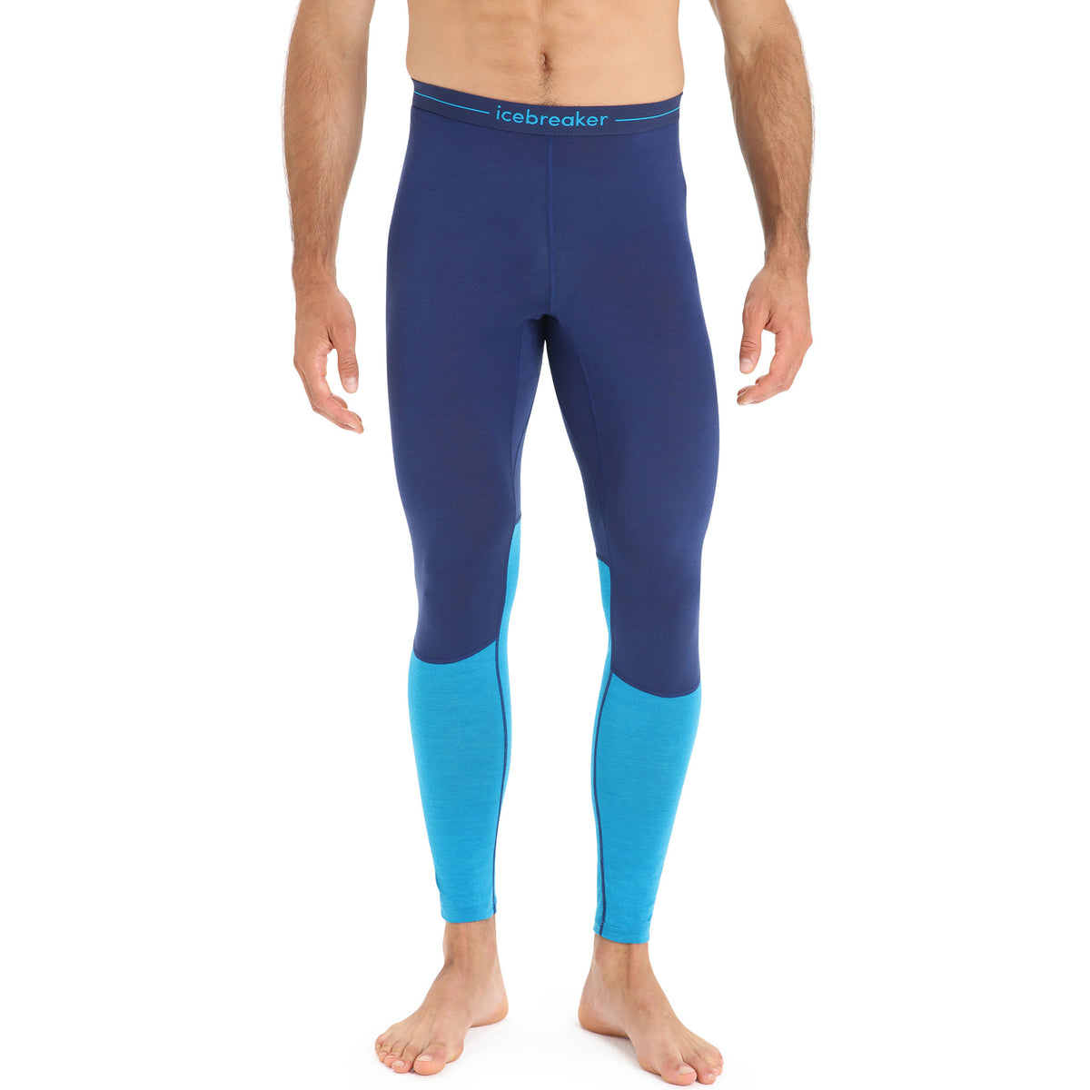 Icebreaker 125 ZoneKnit™ Leggings - Men's Geo Blue/Royal Navy/CB