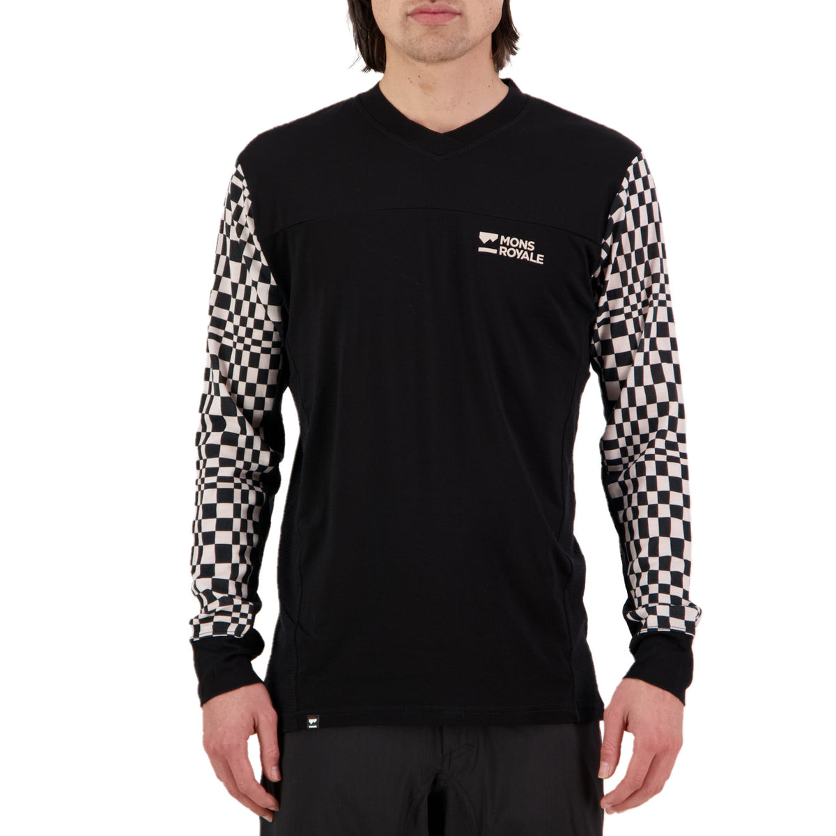 MONS ROYALE Redwood Enduro VLS Jersey Checkers/Black