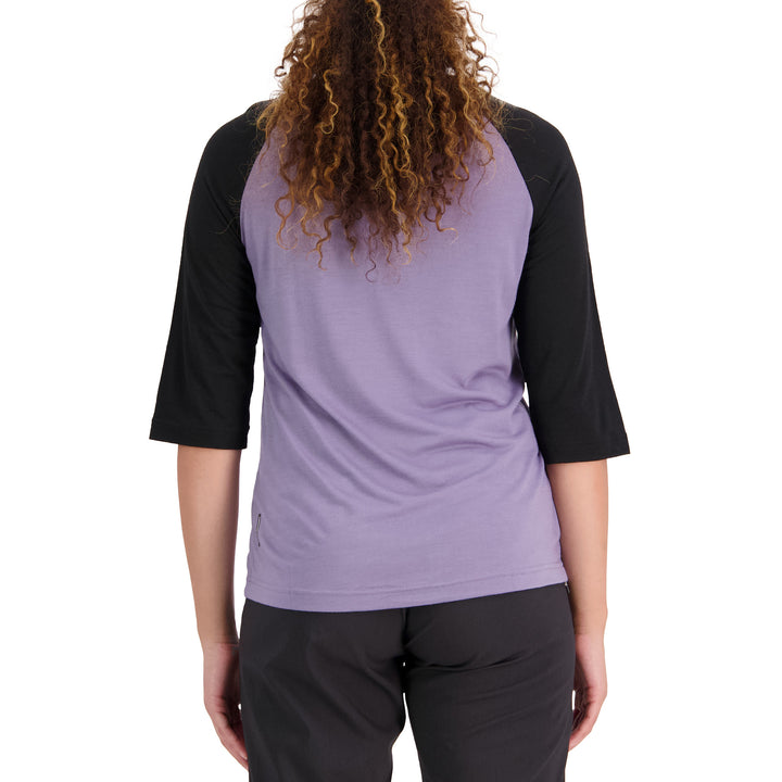 MONS ROYALE Tarn Raglan 3/4 Jersey - Women's Thistle/Black