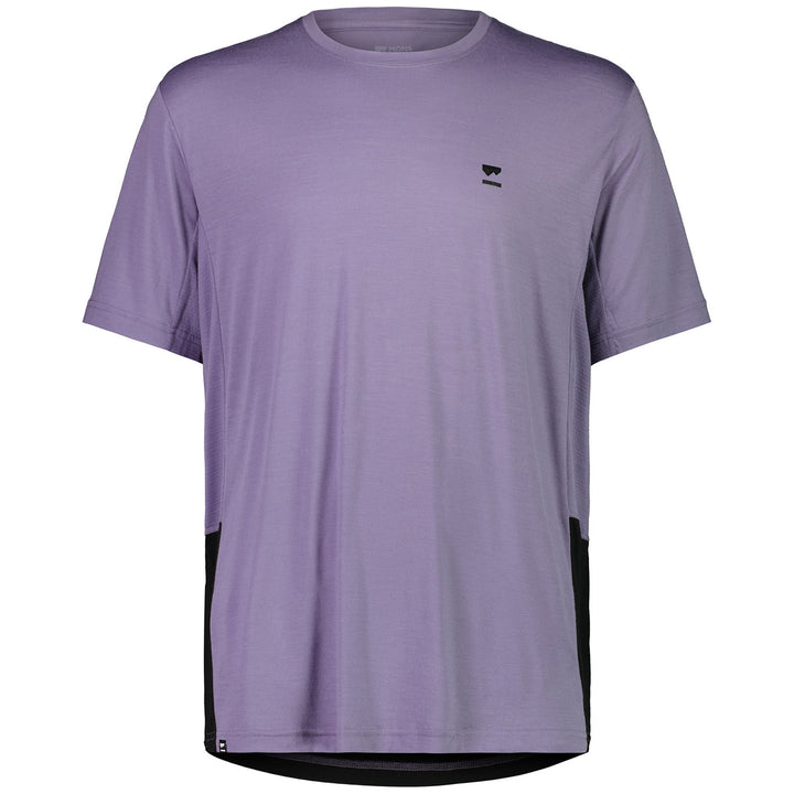 MONS ROYALE Tarn Merino Shift T-Shirt Thistle/Black