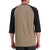 MONS ROYALE Tarn Merino Shift Raglan 3/4 Jersey Walnut/Black
