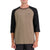MONS ROYALE Tarn Merino Shift Raglan 3/4 Jersey Walnut/Black