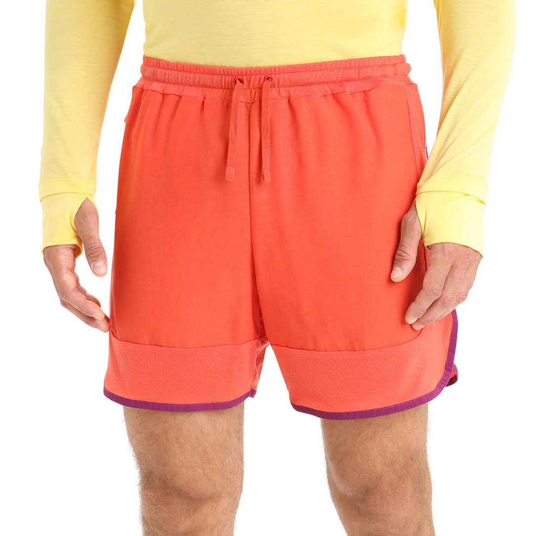 Icebreaker ZoneKnit™ Shorts - Men's Vibrant Earth/Go Berry