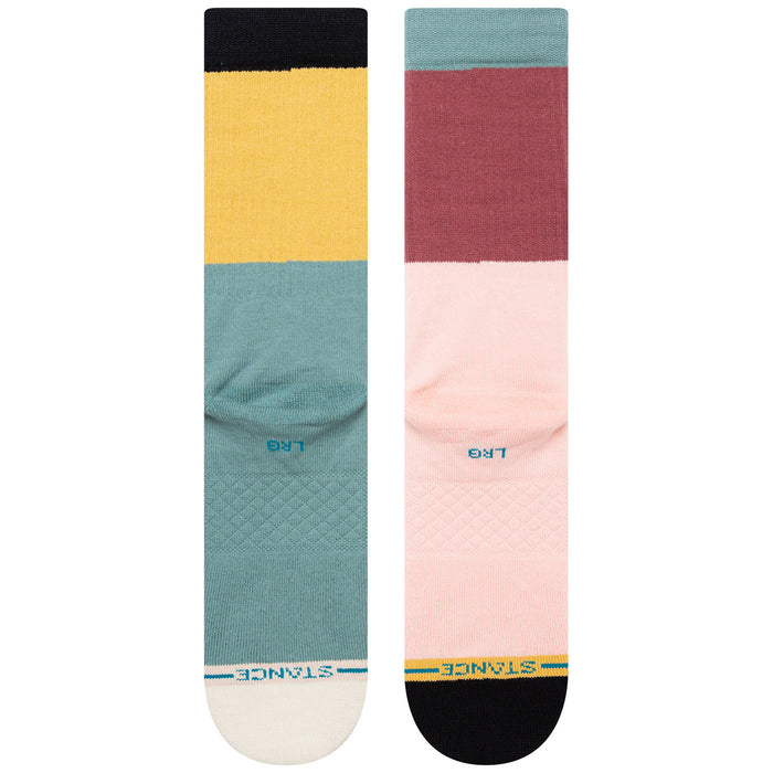 Stance Blocked Crew Socks Multi