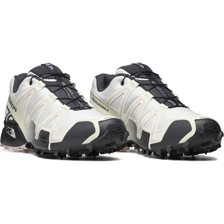 Salomon Speedcross 3 Shoes - Women's White/Ebony/Cradle Pink