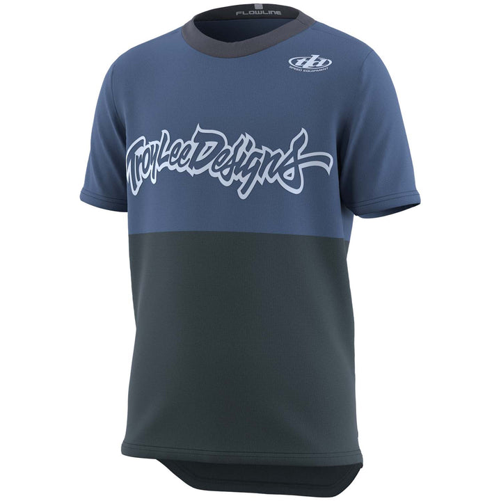 Troy Lee Designs Flowline Short-Sleeve Jersey - Kids' Scripter Windward