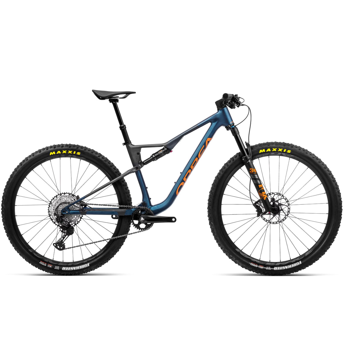 Orbea Oiz H10 Complete Mountain Bike 2023 Moondust Blue-Leo Orange