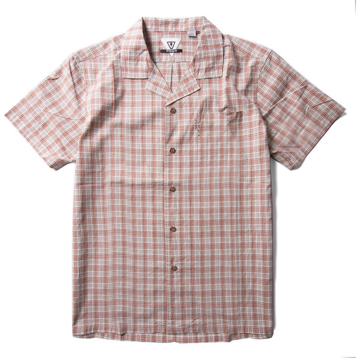 Vissla Undefined Lines Eco Short-Sleeve Shirt - Men's Clay