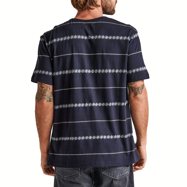 Roark Well Worn Crew Sandbar Jacquard Shirt - Men's Dark Navy