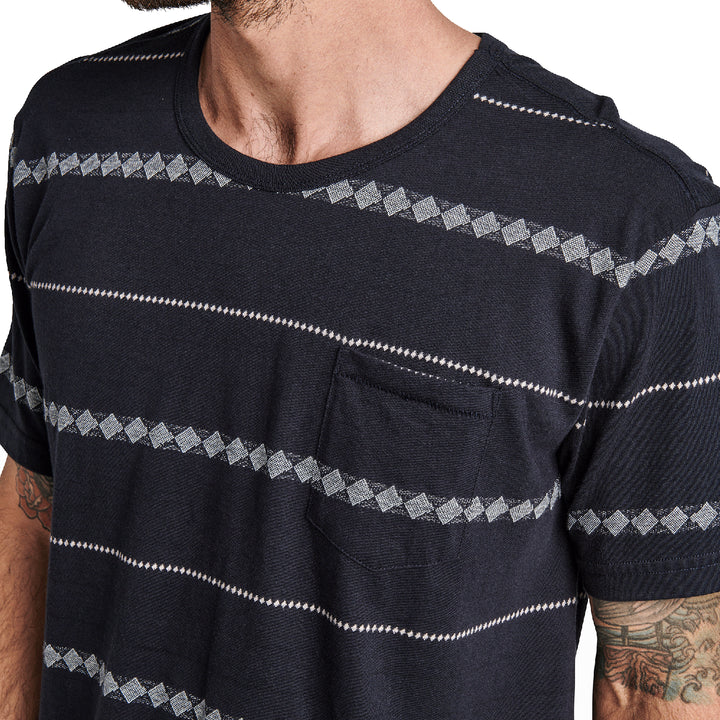 Roark Well Worn Crew Sandbar Jacquard Shirt - Men's Dark Navy