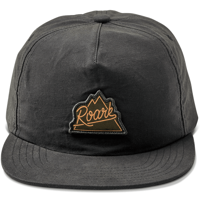Roark Peaking Deep 5 Panel Hat Black