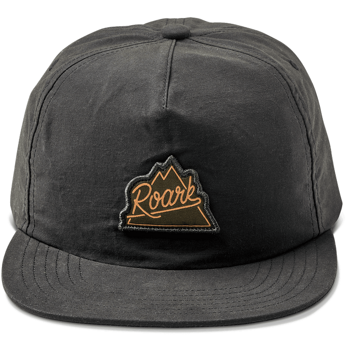 Roark Peaking Deep 5 Panel Hat Black