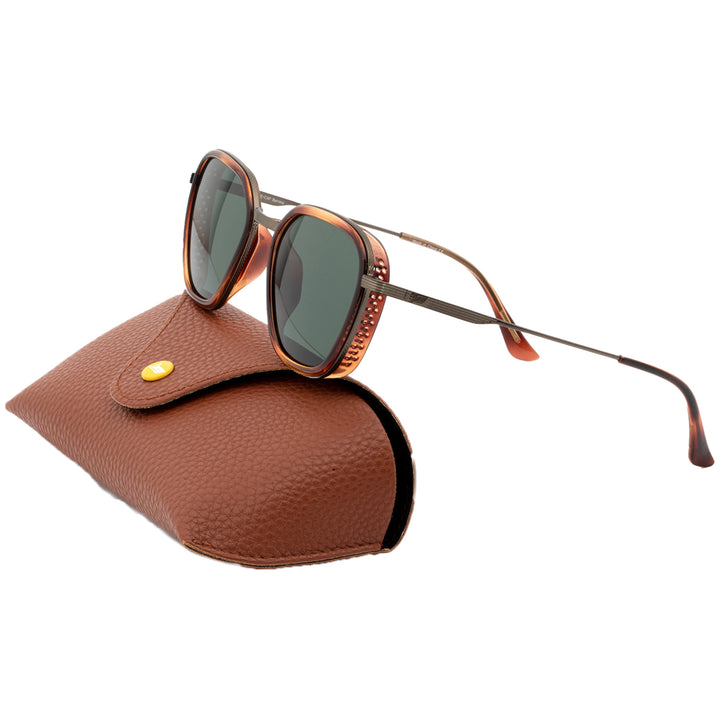 Sunski Bernina Sunglasses Caramel/Forest Polarized