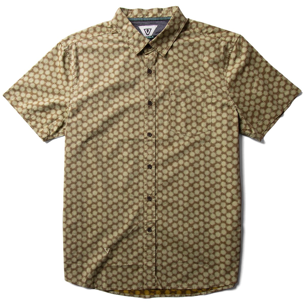 Vissla Sunburn Shred Heads Eco Short-Sleeve Shirt - Men's Gold Coral