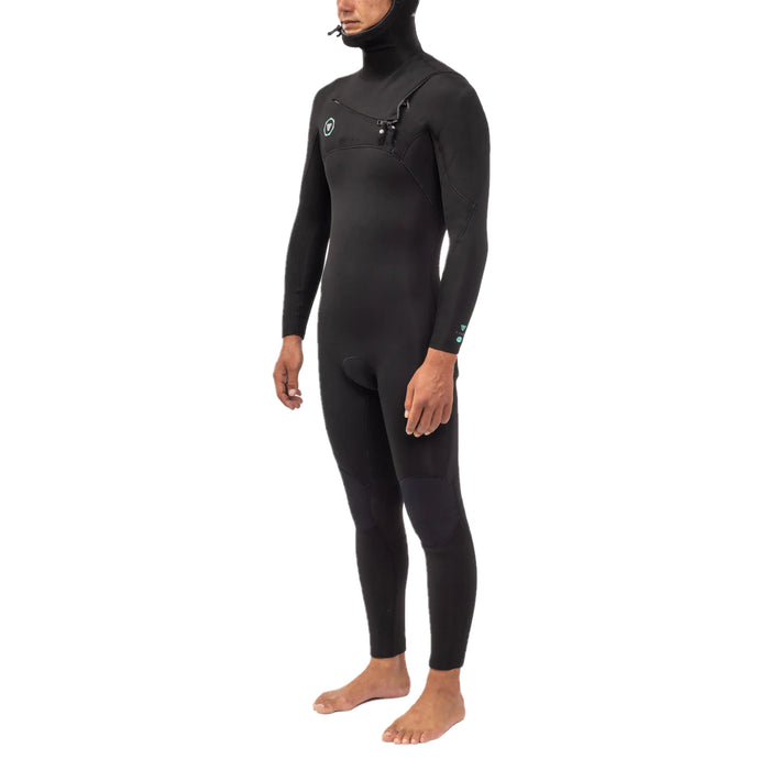 Vissla 7 Seas 6/5 Chest Zip Hooded Wetsuit Black