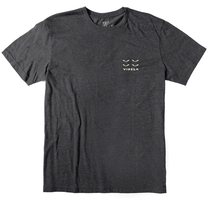 Vissla Four Eyes Heather Tee - Men's Black Heather