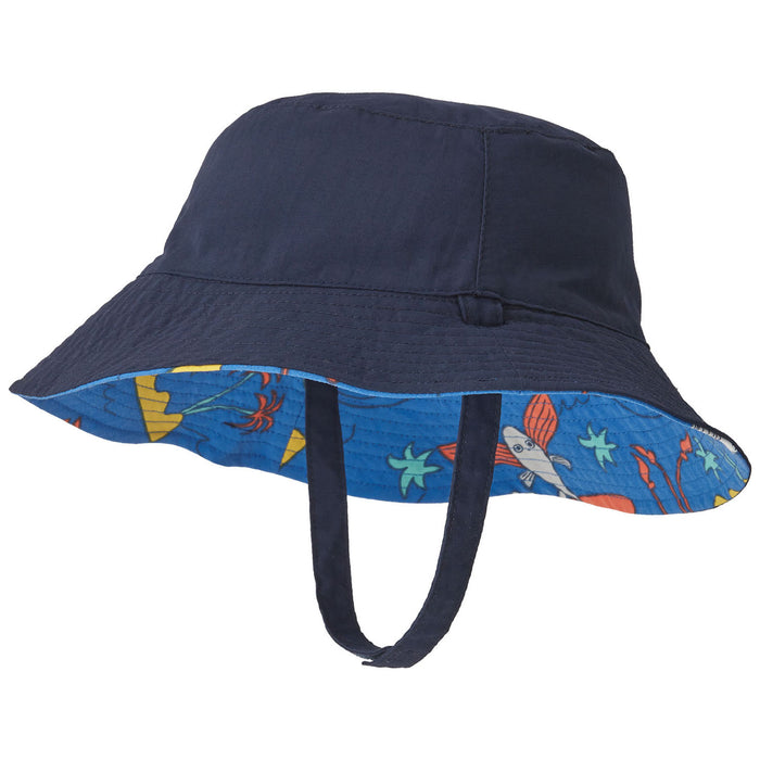 Patagonia Baby Sun Bucket Hat - Infants' Happy Jam: Bayou Blue