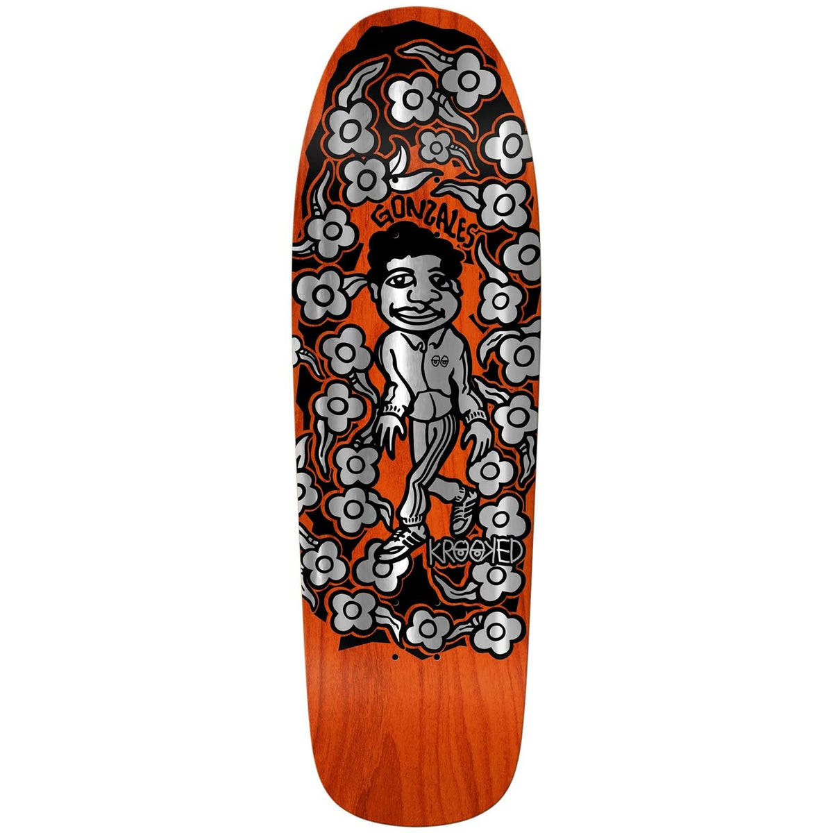 Krooked Gonz Sweatpants Foil 9.81 Skateboard Deck