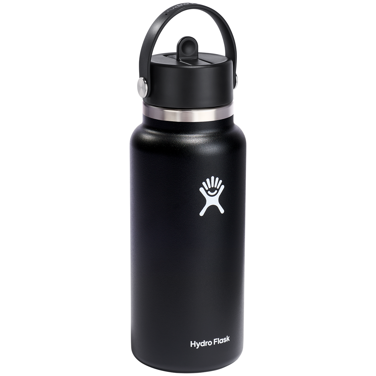 Hydro Flask 32oz Wide Mouth Flex Straw Cap Water Bottle Black