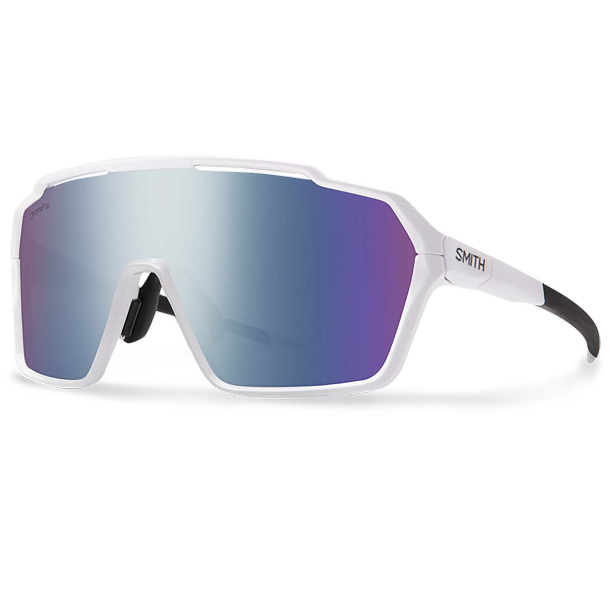 Smith Shift XL MAG Sunglasses White/ChromaPop Violet Mirror+Clear