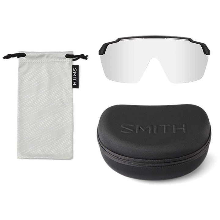 Smith Shift XL MAG Sunglasses Matte Bone/ChromaPop Black Gold Mirror+Clear