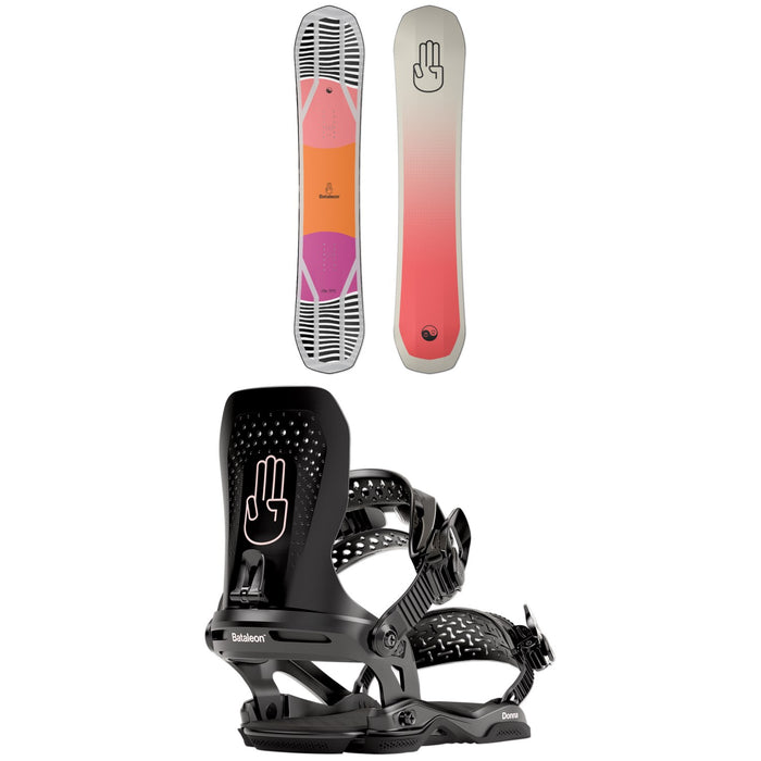 Bataleon Push Up Snowboard + Donna Snowboard Bindings - Women's 2023