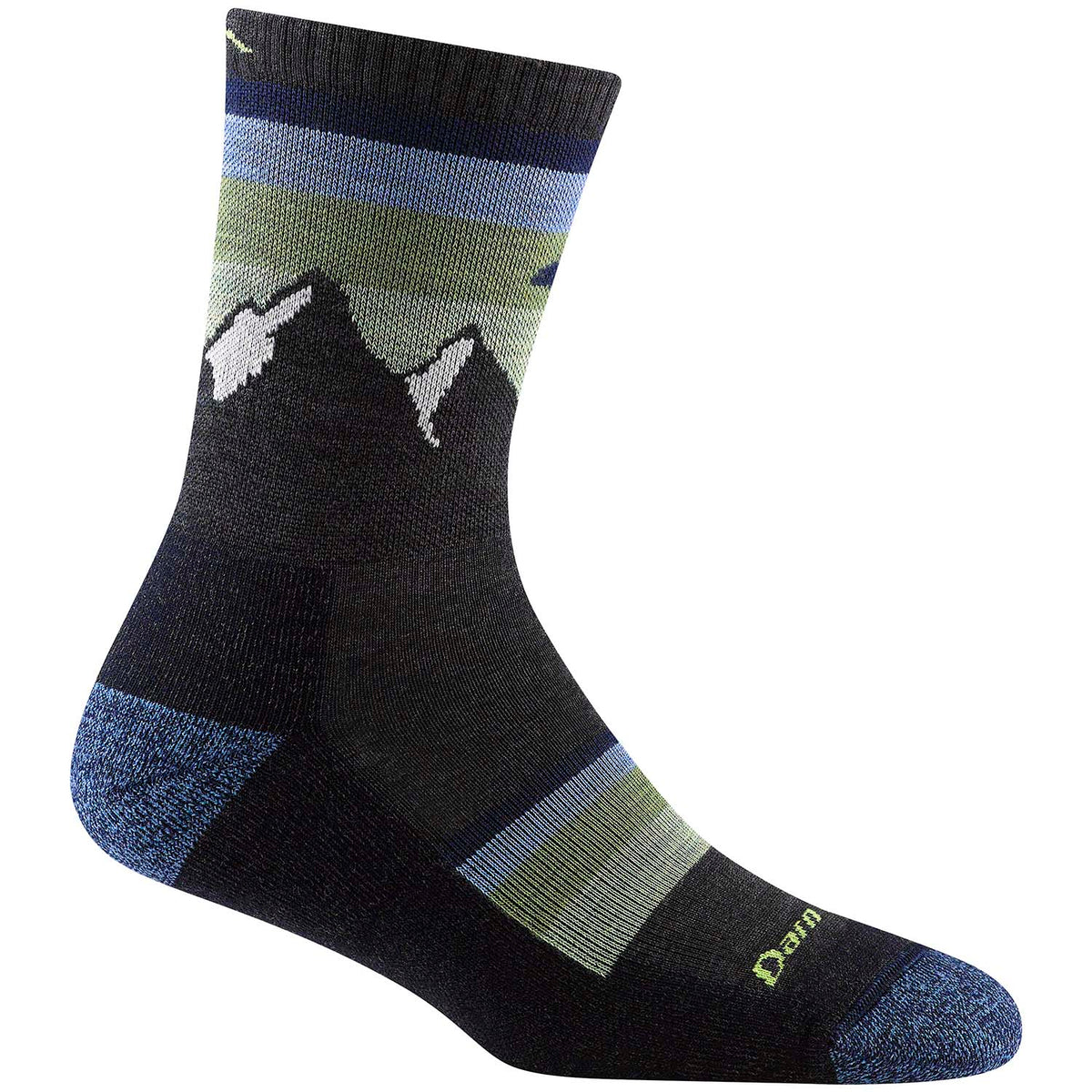 Darn Tough Sunset Ledge Micro Lightweight Cushion Crew Socks - Women's Charcoal