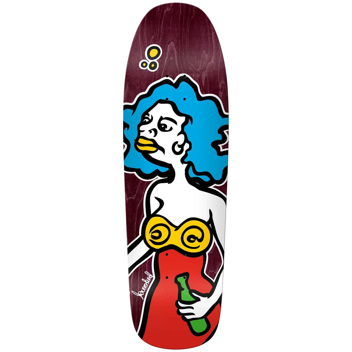 Krooked Mermaid Redux Shaped 9.81 Skateboard Deck