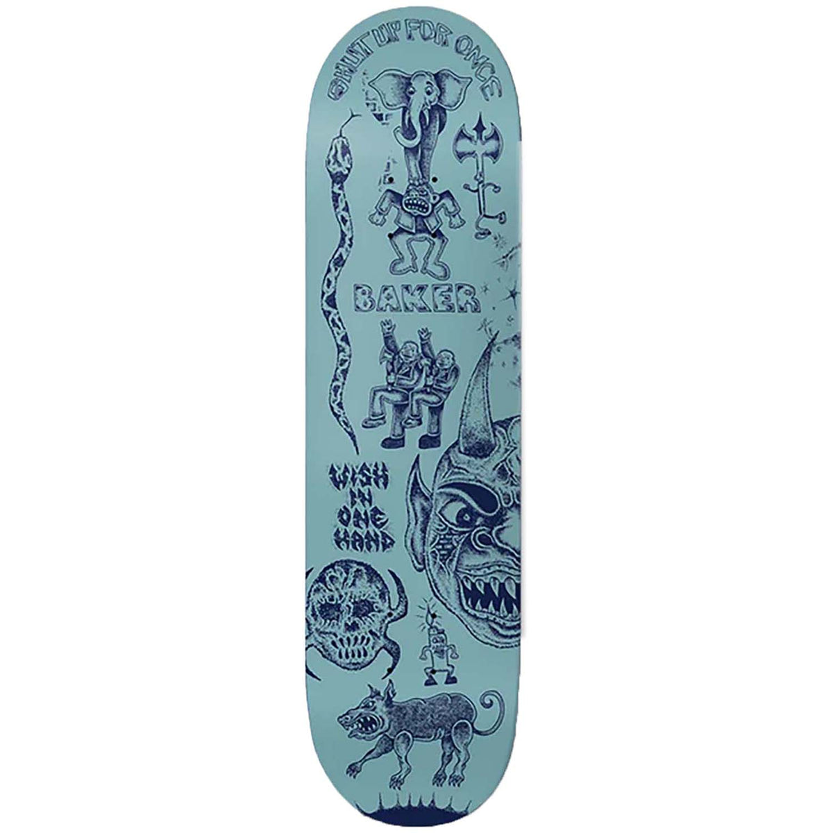 Baker RZ Stop And Think Deck 8.25 Skateboard Deck