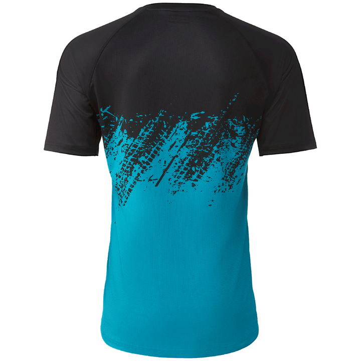 Yeti Cycles Longhorn Short-Sleeve Jersey Turquoise Fade