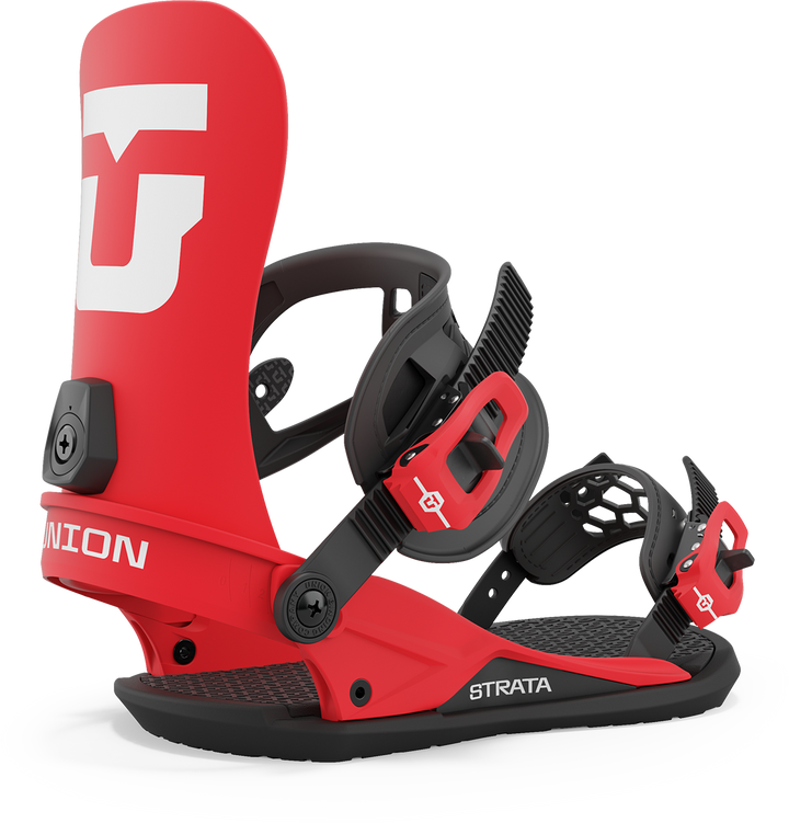 Union Strata Snowboard Bindings 2024 Red