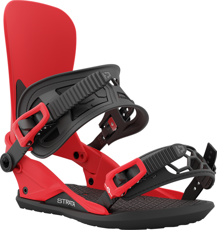 Union Strata Snowboard Bindings 2024 Red