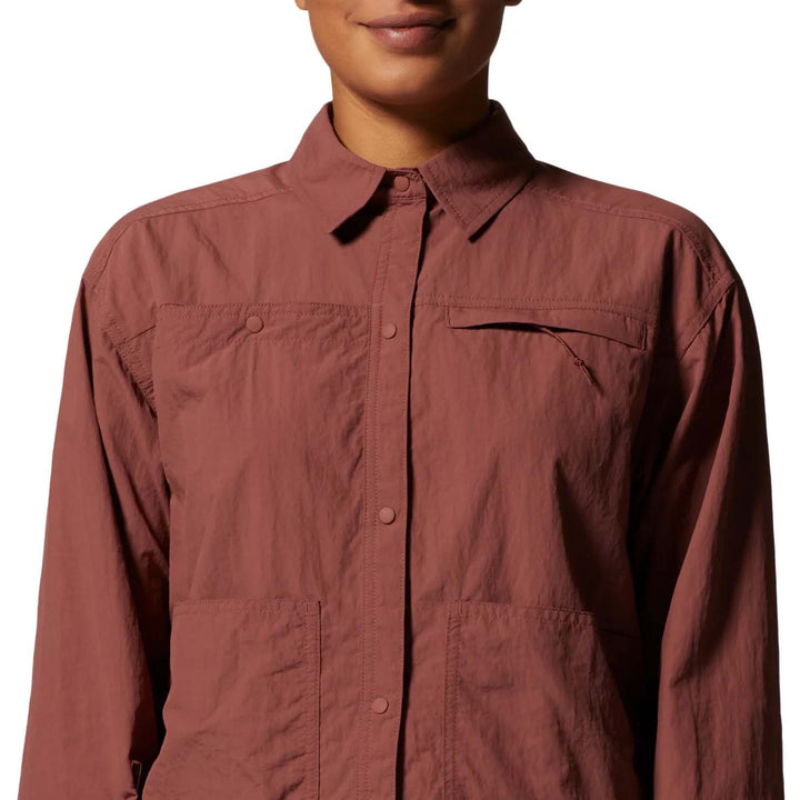 Mountain Hardwear Stryder Long-Sleeve Shirt - Women's Clay Earth