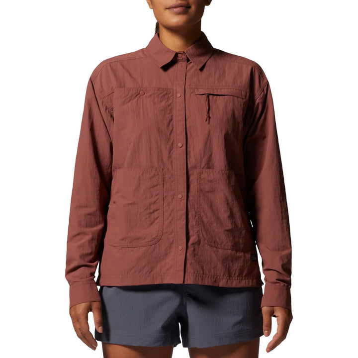 Mountain Hardwear Stryder Long-Sleeve Shirt - Women's Clay Earth