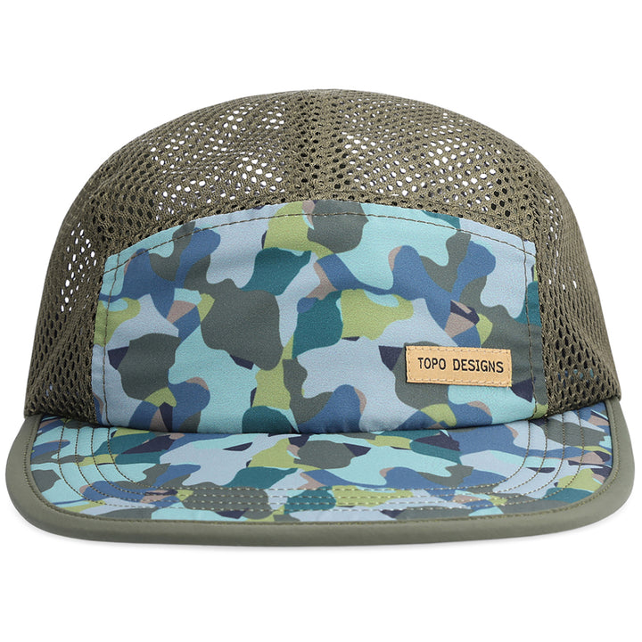 Topo Designs Global Print Hat Green Camo
