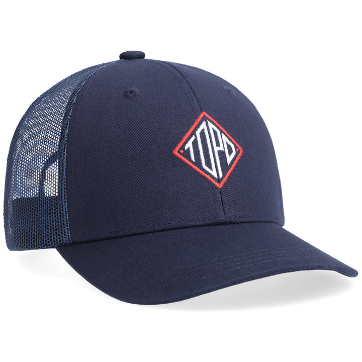 Topo Designs Diamond Trucker Hat Navy
