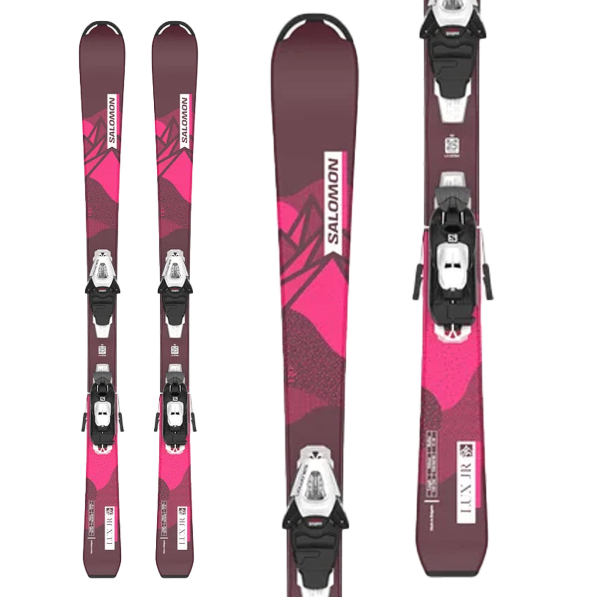 Salomon QST Lux Jr S Skis + C5 GW Bindings - Toddler Girls' 2023