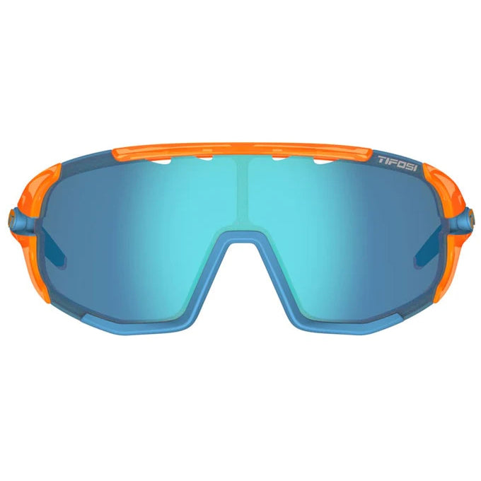 Tifosi Sledge Sunglasses Crystal Orange/Clarion Blue+AC Red+Clear