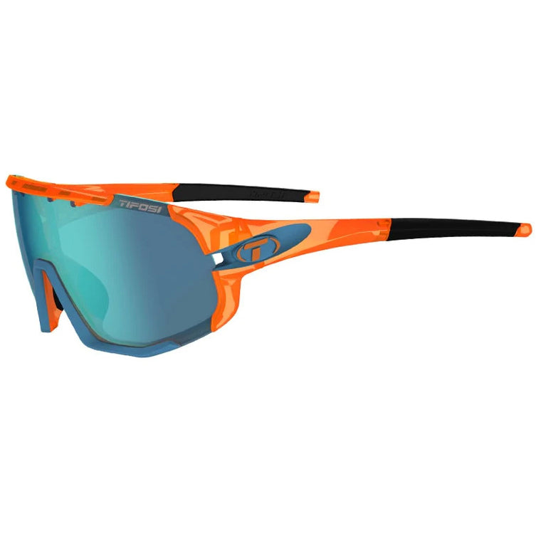 Tifosi Sledge Sunglasses Crystal Orange/Clarion Blue+AC Red+Clear