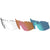 Tifosi Sledge Sunglasses Crystal Orange/Clarion Blue+AC Red+Clear