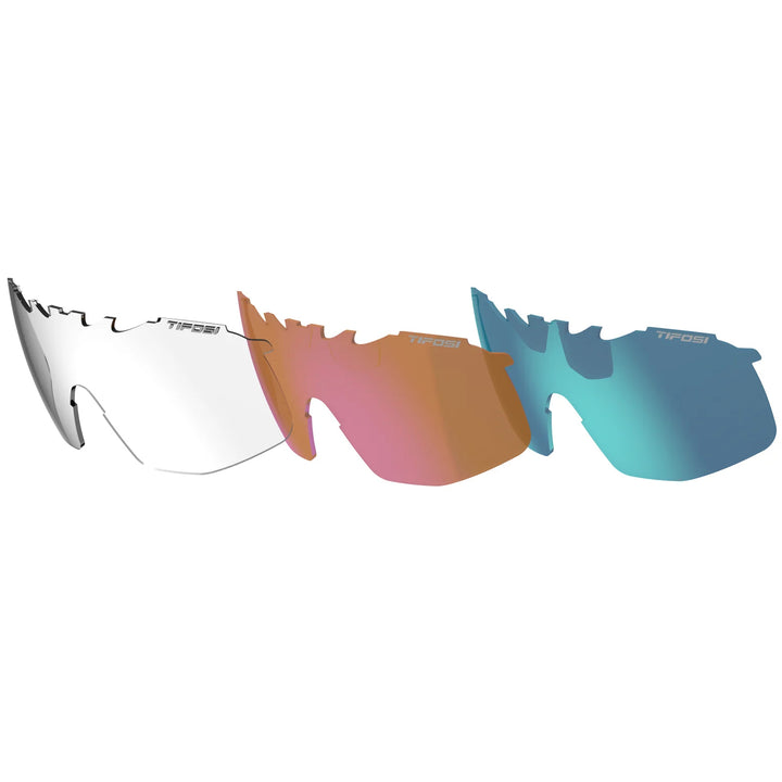 Tifosi Sledge Sunglasses Crystal Orange/Clarion Blue+AC Red+Clear
