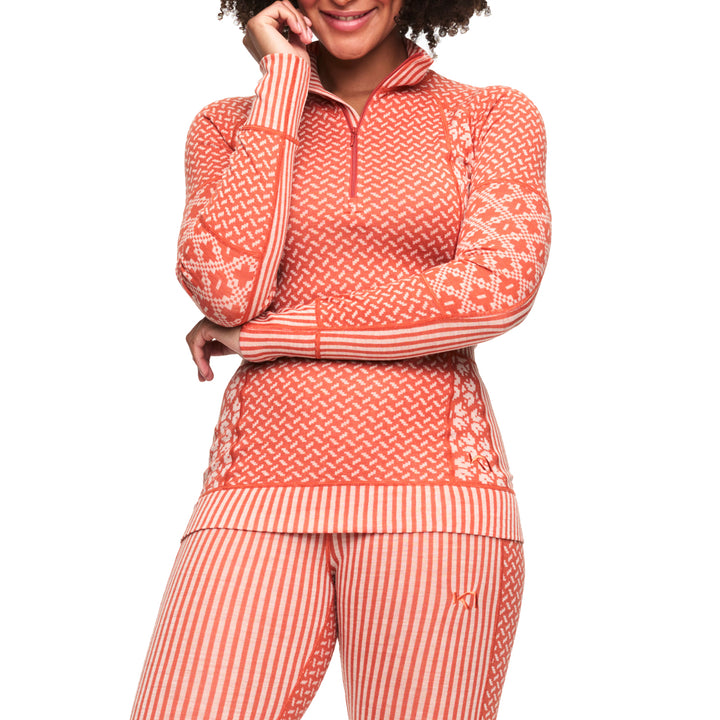 Kari Traa Smekker Half-Zip Top - Women's Cotta