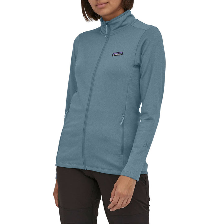 Patagonia R1 Daily Jacket - Women's Light Plume Grey/Steam Blue X-Dye
